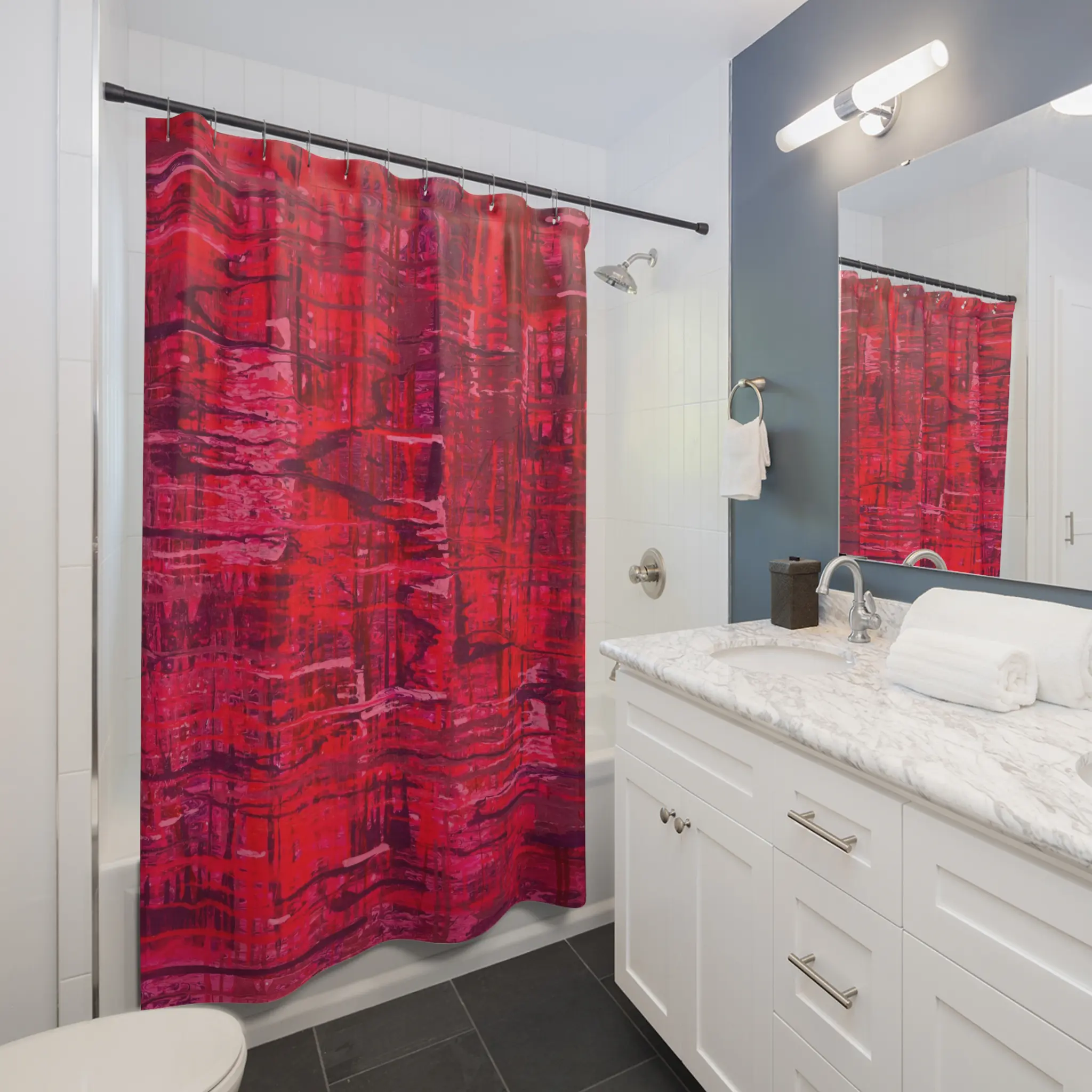 CHAOS | Statement Shower Curtain