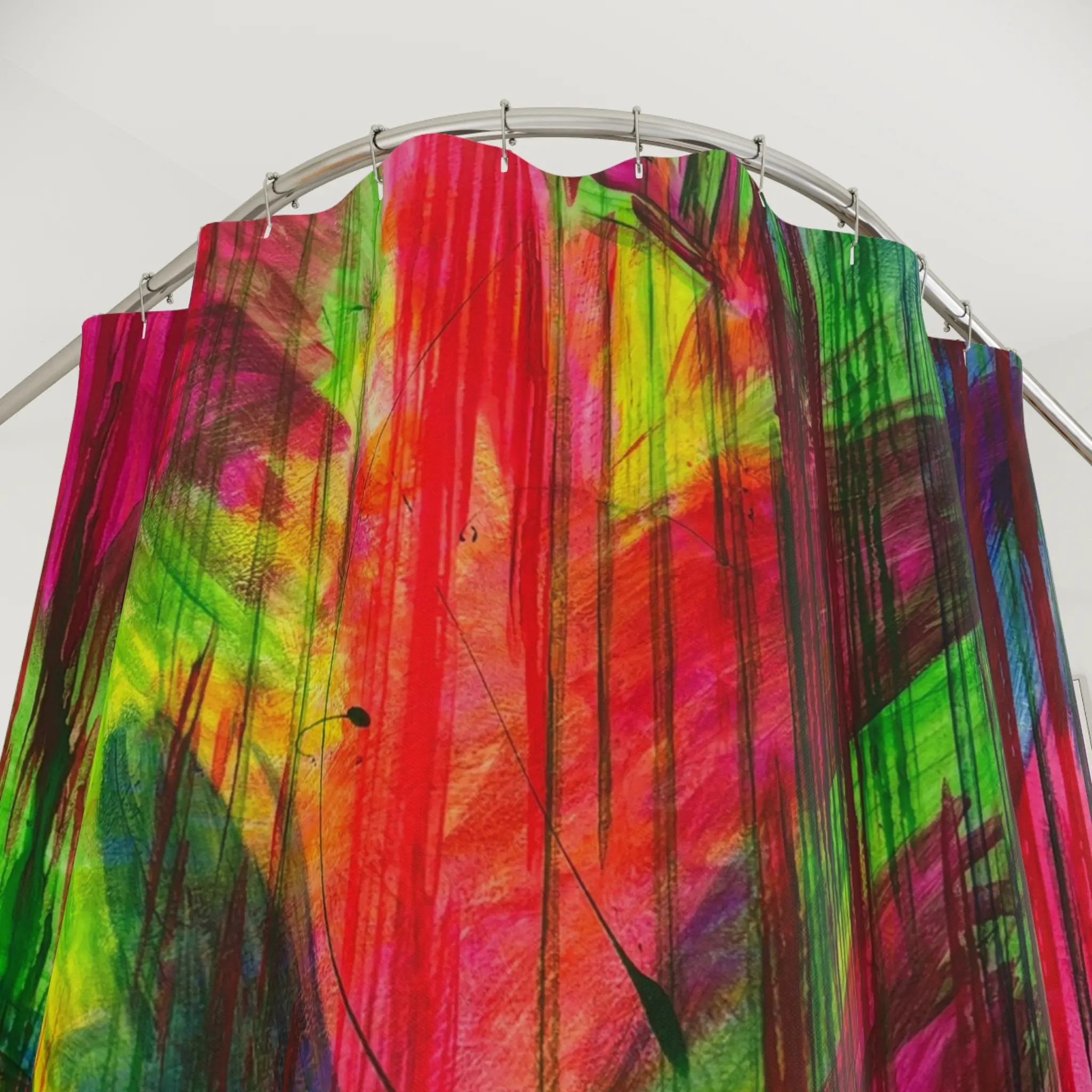 Neon Phoenix | Statement Shower Curtain - Image 3