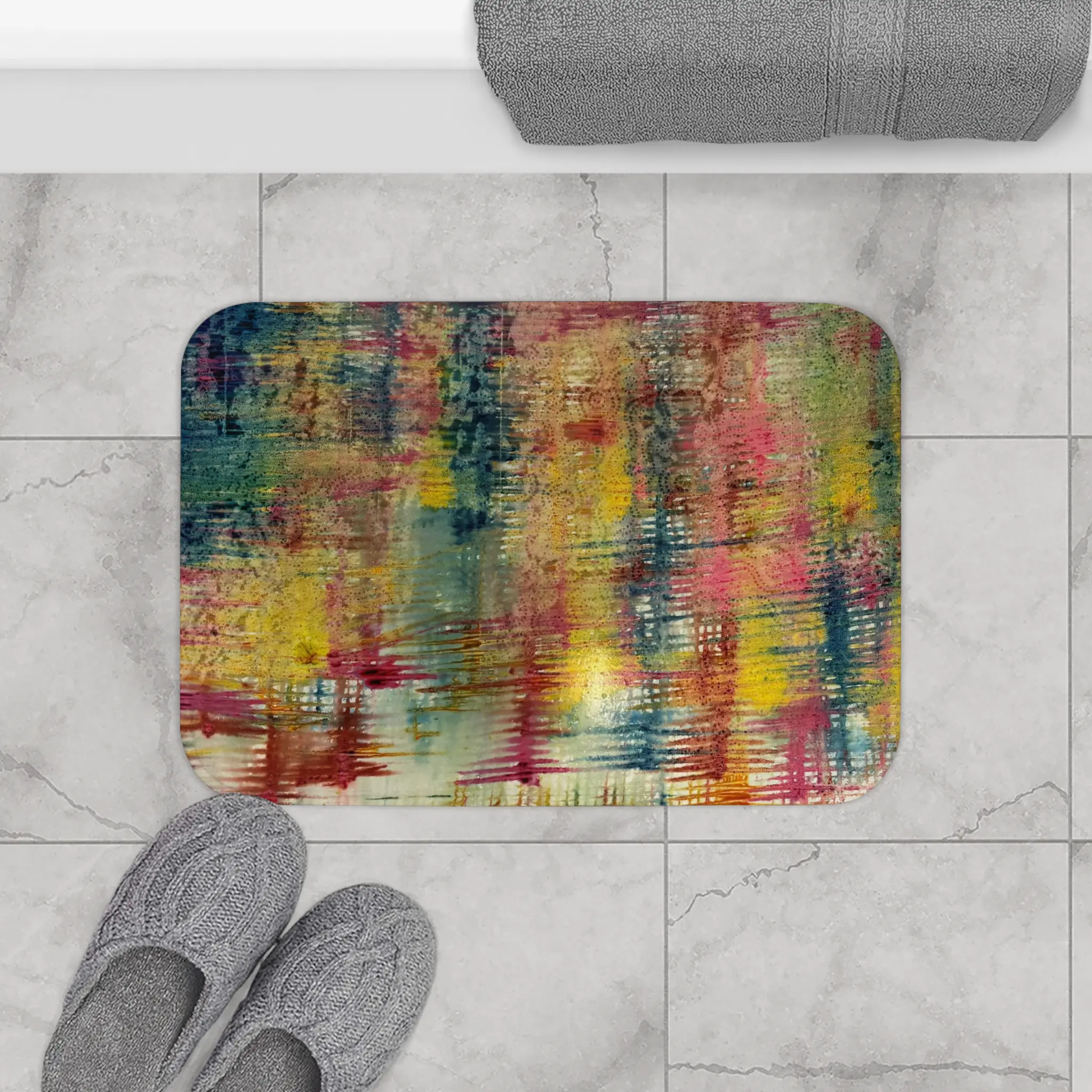 Quilt - Abstract Art Bath Mat - Image 8