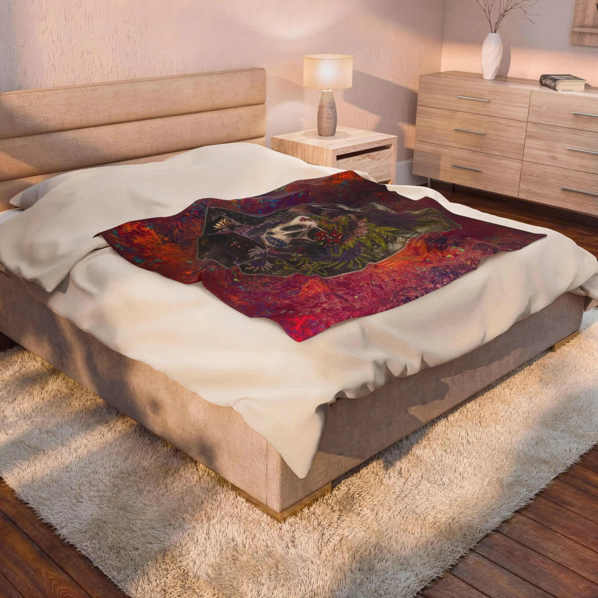 Skull Creek | Velveteen Plush Blanket - Image 4