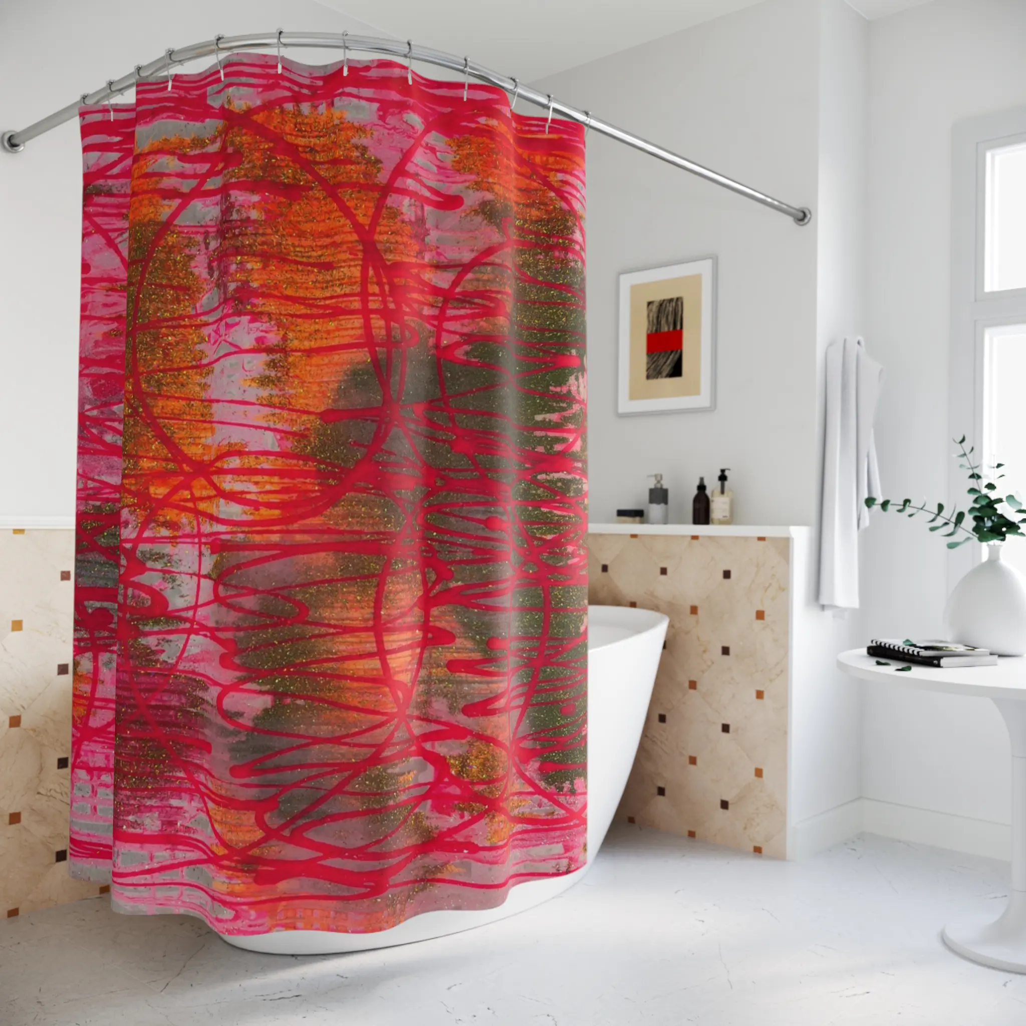 "G" Snot | Statement Shower Curtain - Image 4