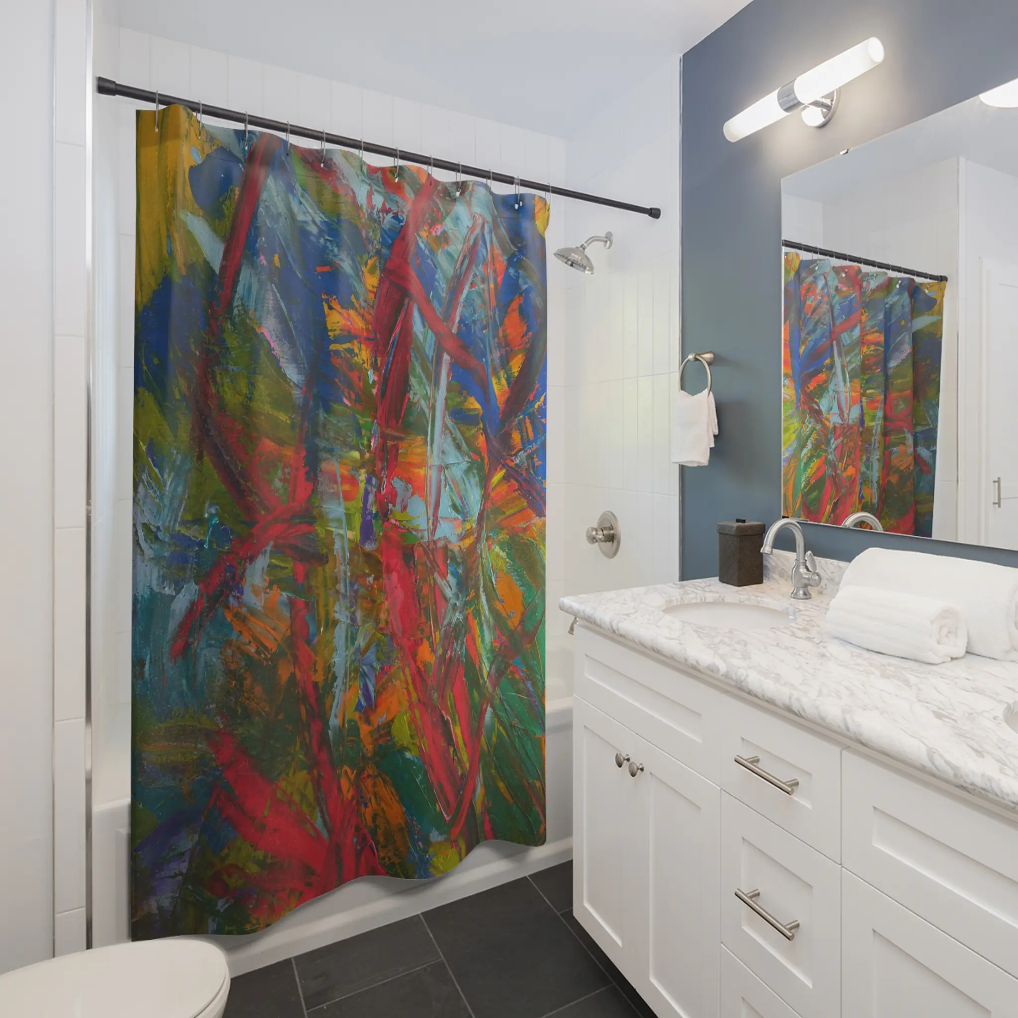 Forrest | Statement Shower Curtain - Image 2