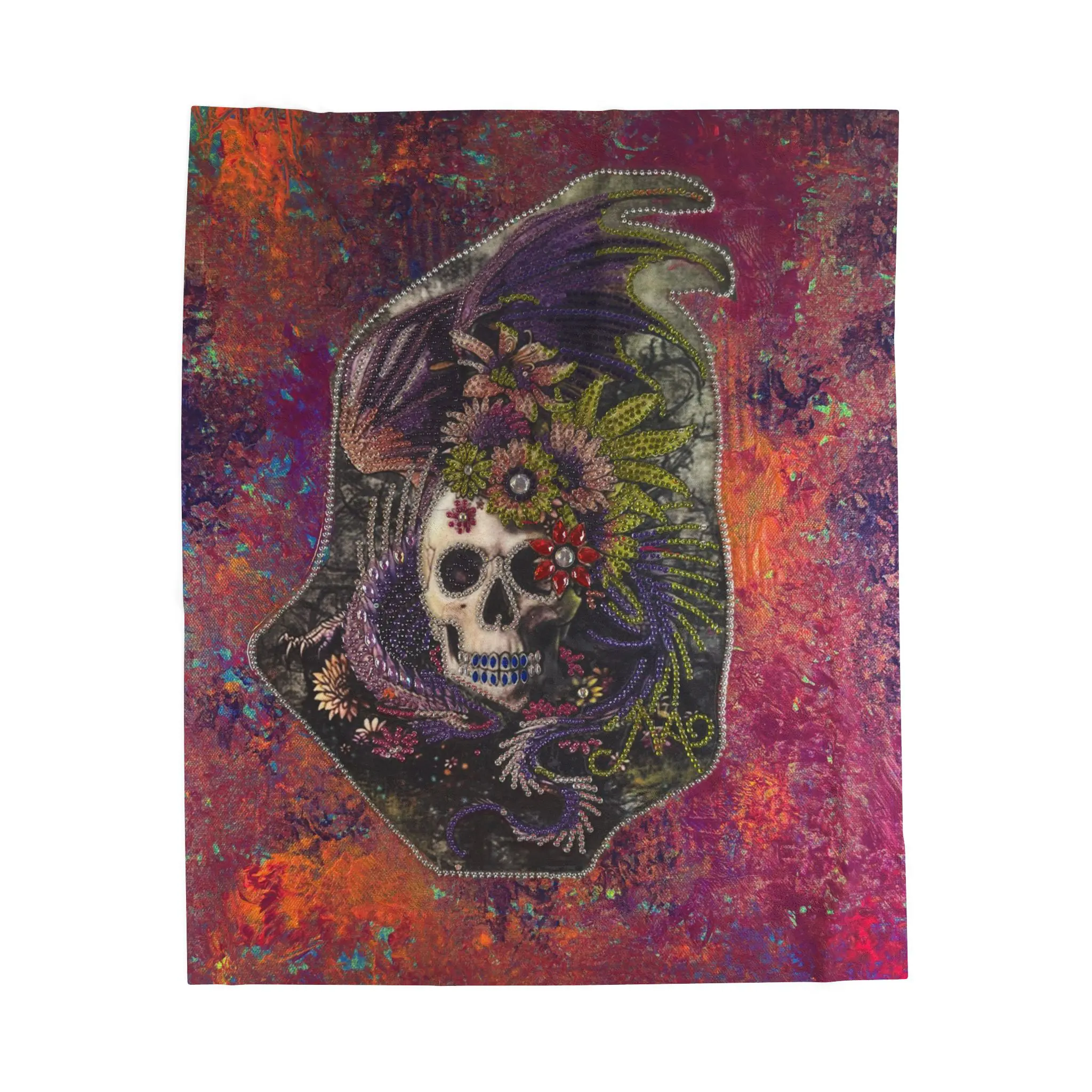Skull Creek | Velveteen Plush Blanket - Image 2